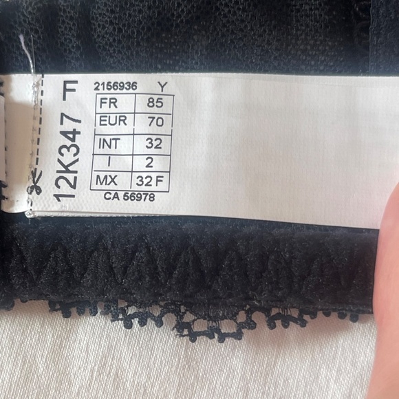 NWOT Simone Perele Confiance Push-Up T-Shirt Bra Black Sz 32F - Picture 8 of 10